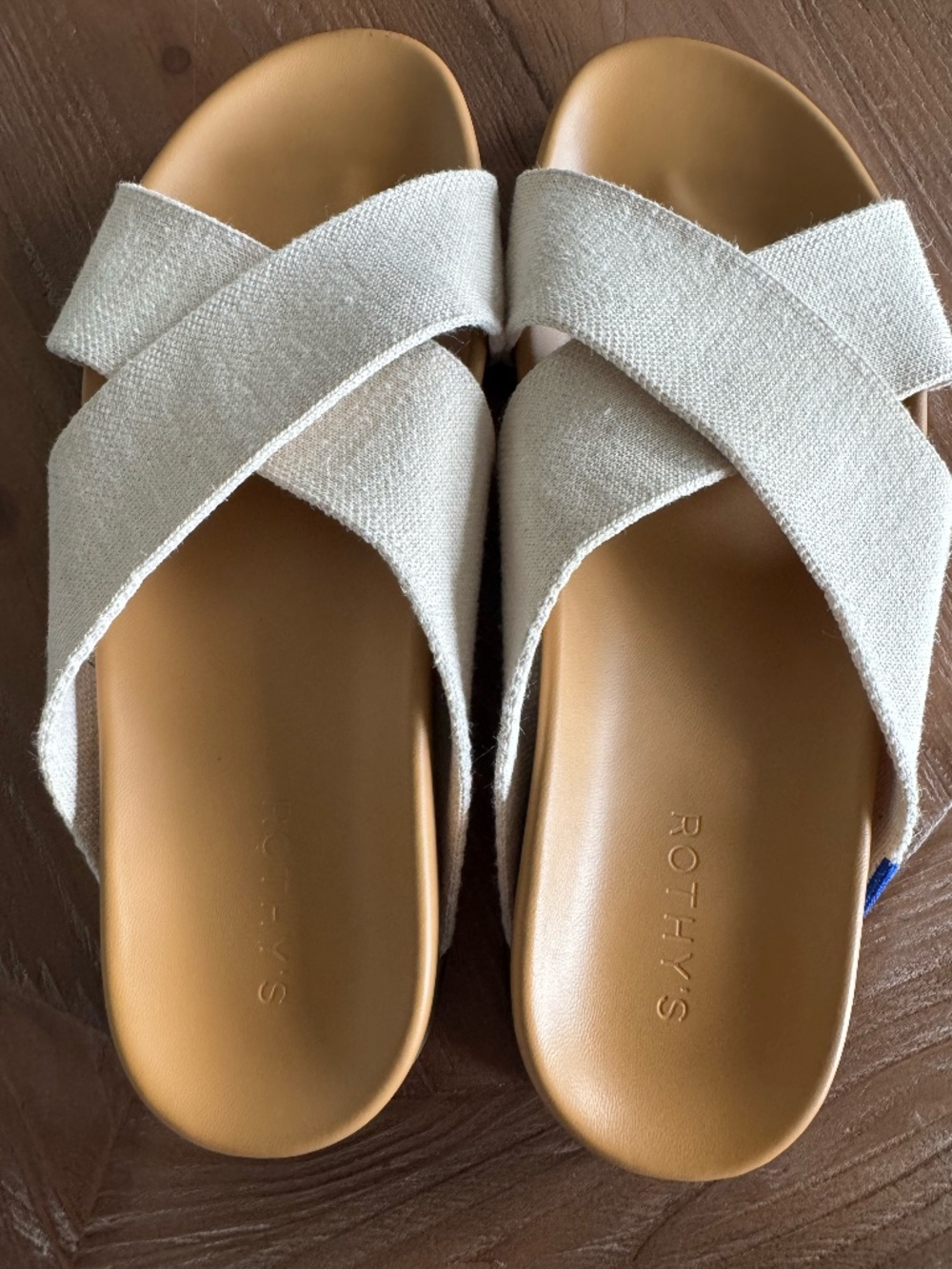 Rothy's Women's Weekend Slide Sandals in Oat sz 10
